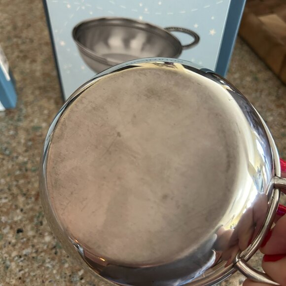 Reed & Barton Baby Beads Porringer Bowl - Picture 3 of 3